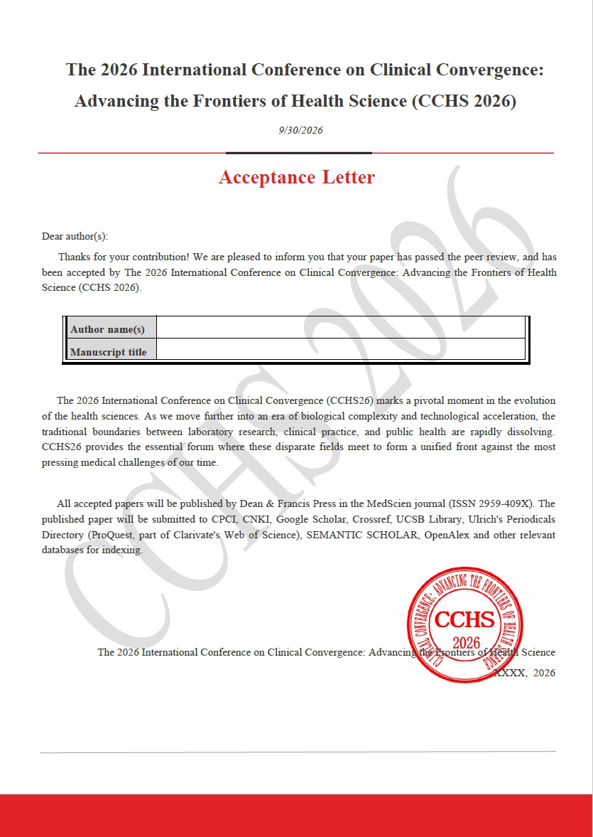 Conference Acceptance Letter