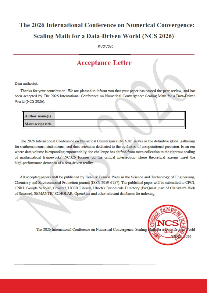 Conference Acceptance Letter