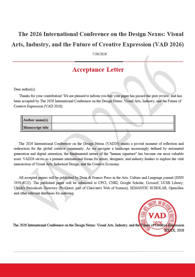 Conference Acceptance Letter