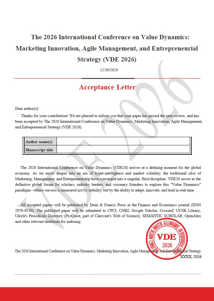 Conference Acceptance Letter